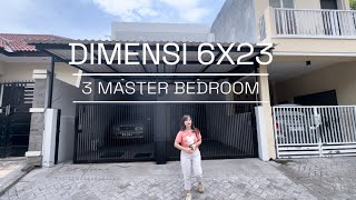 Dimensi 6x23 tapi sudah dapat 3 Master Bedroom