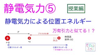 高校物理　電磁気　静電気力⑤ 静電気力による位置エネルギー　授業