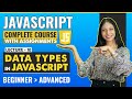 10. Data types in javascript | Javascript tutorial for beginners | Javascript full course
