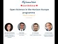 Open Science in the Horizon Europe programme: What to expect?