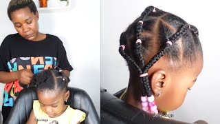 kids Braids Hairstyle | Cornrow Braids | Toddler Natural Hairstyles | Kids Hairstyles for Girls