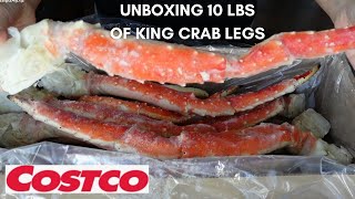 UNBOXING A 10 LB BOX OF KING CRAB LEGS FROM COSTCO
