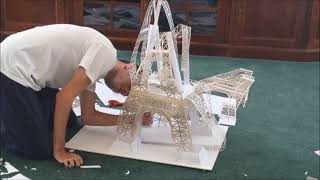 I built the Eiffel Tower, OUT OF PAPER (part 1)