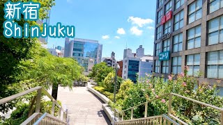 【新宿】4K Tokyo Walk/NEWoMAN Shinjuku rooftop/NEWoMAN外階段で6階から3階へ