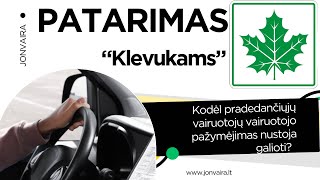 Patarimas klevukams. Atimta teisė vairuoti už paprastas baudas - galima to išvengti! Jonvaira