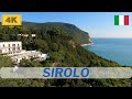 Sirolo, Marche, relaxing 4K morning walk in the 