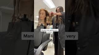 What are you experience as a student in cosmetology school.. #beautyschool #hairstudent #haircutting