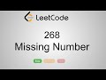 LeetCode 268. Missing Number | Python