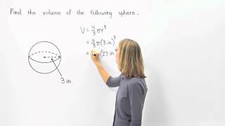 Volume of a Sphere | Math Placement Test Prep | MathHelp.com