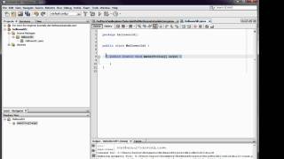 Your very first java application - Hello World with Netbeans
