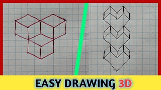 9 EASY DRAWING 3D TOP