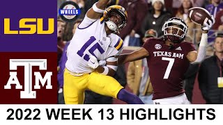 #5 LSU vs Texas A&M Highlights | College Football Week 13 | 2022 College Football Highlights