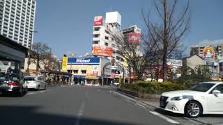 柴又街道～サンロード～小岩駅～フラワーロード～鹿本通り～南小岩6～西小岩1～小岩駅北口～再開発現場～小岩駅南口～昭和通り～中央通り～千葉街道～柴又街道　2022年03月24日(木)13時35分