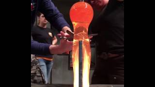 Artist Demonstrates Fluidity of Glass