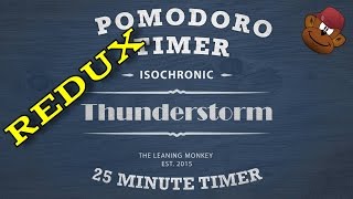 Isochronic Pomodoro Timer - Thunderstorm (A 25 Minute Work Timer)