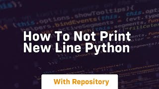 how to not print new line python