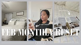 FEBRUARY MONTHLY RESET 2025: goal setting, reflections, monthly favorites, + more!