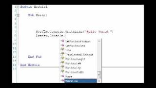 Visual Basic 2008 - Write a line in Console