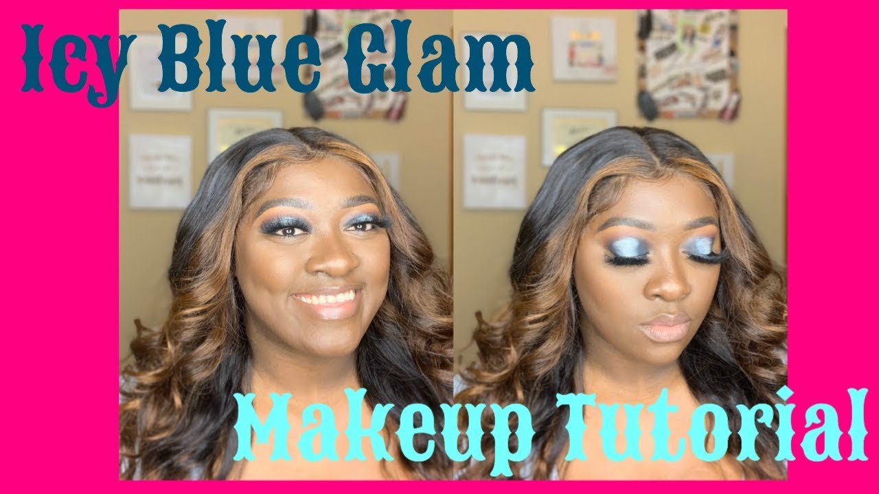 Icy Blue Glam Makeup Tutorial Youtube