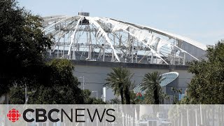 Tampa Bay Rays' stadium roof ripped to shreds by Hurricane Milton