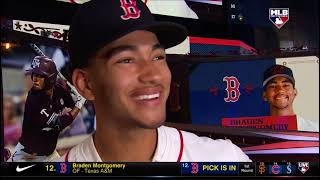 Full MLB Network Coverage of the Red Sox Selecting Braden Montgomery 12th Overall in the 2024 Draft