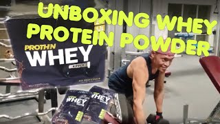 UNBOXING NEW WHEY PROTEIN POWDER(PROTHIN WHEY)