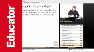 Kinematic Example: Maximum Height | AP Physics 1 & 2