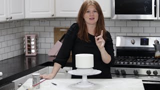 How to Panel a Cake with Modeling Chocolate and Get Super Sharp Edges