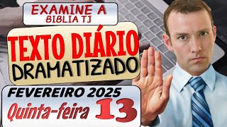 JW TEXTO DIÁRIO DRAMATIZADO 🔵PORNOGRAFIA É UMA ARMADILHA.✅ EXAMINE A BIBLIA TJ