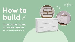 HOW TO BUILD! STORKCRAFT ALPINE 6 DRAWER DRESSER | Assembly Video for Model Number \