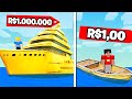 NAVIO de R$1 vs. NAVIO de R$1.000.000.000 no Minecraft!