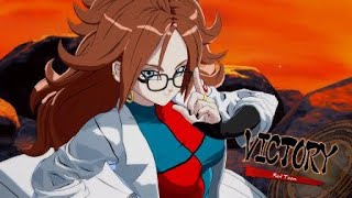 DRAGON BALL FighterZ Android 21 Win Screen