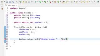 Java Programming - 46 - Static