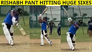 Watch Rishabh Pant hitting huge sixes in the nets before IPL