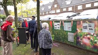 Abeelenstraat  -  3e herdenking bombardement en vliegtuigongeval 22-10-1944 - film Gerard Monté 2023