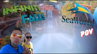 Infinity Falls POV On-Ride Seaworld White Water River Raft Ride \u0026 Review Orlando Florida 2024