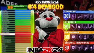 *NEW* 6'4 PG WITH 98 MID RANGE + 94 3 POINTER WITH HOF BLINDERS AND DEADEYE IS TAKING OVER NBA 2K24