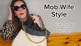 Mob Wife Aesthetic Sewing Style: Free Pattern from Swoon Patterns, the Ethel Tote