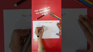 #short#viral short#short video#easy to draw Penrose Triangle#optical illusion#learn to make with Sam