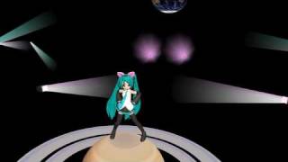 TEST ちびミク on MMD [ きしめん Feat. 初音ミク ]