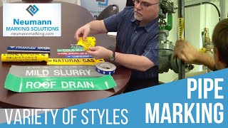 Pipe marking variety- Labels, Snap on or Hangers?