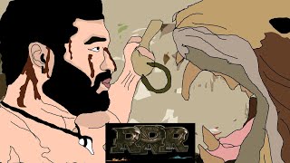 RRR animation film | jr ntr | ramcharan | Movie vs reality 2d animation |