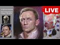 One session oil painting - Anatomy Study - Daniel Craig