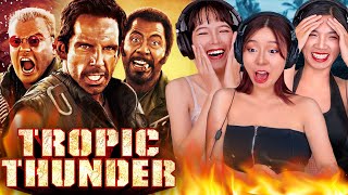 Foreign Girls React |  Tropic Thunder | First Time Watch