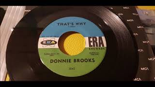 Donnie Brooks - That's Why - 1961 Teen - ERA 3042