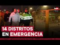 Estado de emergencia: Gobierno anuncia que son 14 distritos, ya que se agregó Santa Rosa y el Rímac