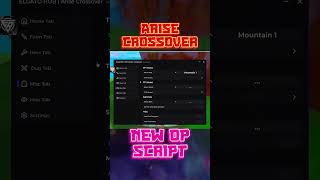 New Script Arise Crossover Roblox Roblox Robloxscript Arisecrossover