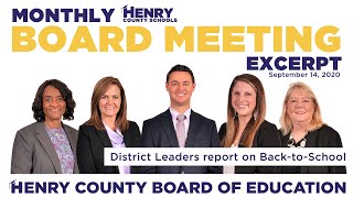 HCS BOE Meeting BTS Presentation by District Leaders September 14, 2020