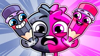 💗 Pink vs Black! 🖤 Where Is My Color? Song 😨 || VocaVoca Karaoke🥑