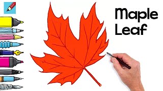 How to draw a Maple Leaf Real Easy